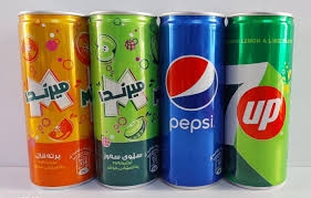 كانز بيبسي . سفن . ميرندا